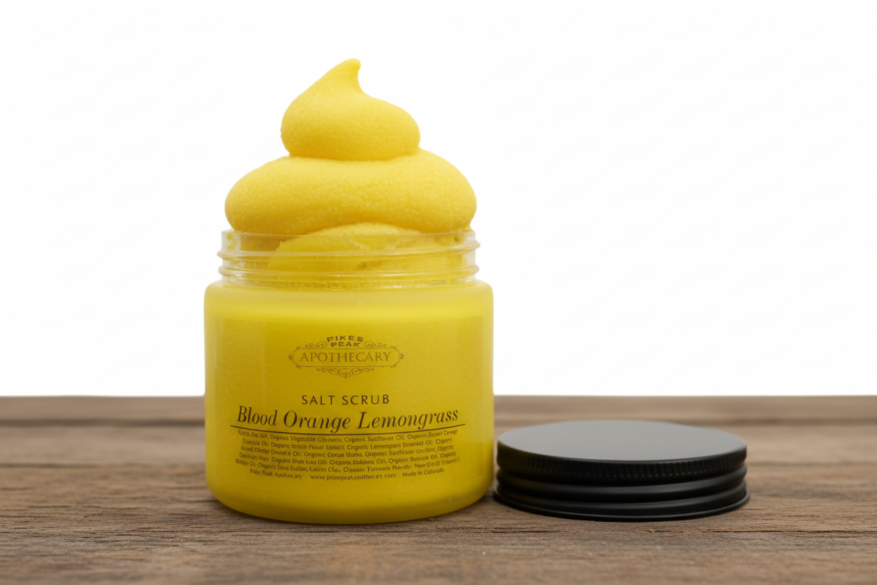 Blood Orange Lemongrass Salt Scrub