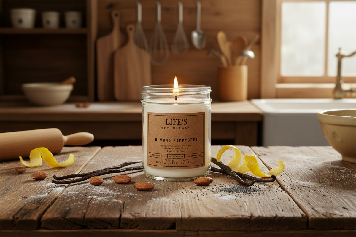 Almond Poppyseed Farmhouse Candle