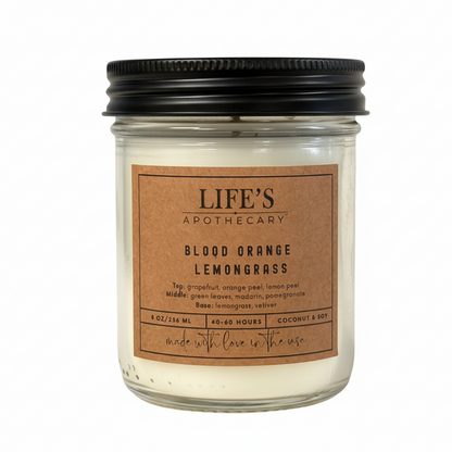 Blood Orange Lemongrass Farmhouse Candle